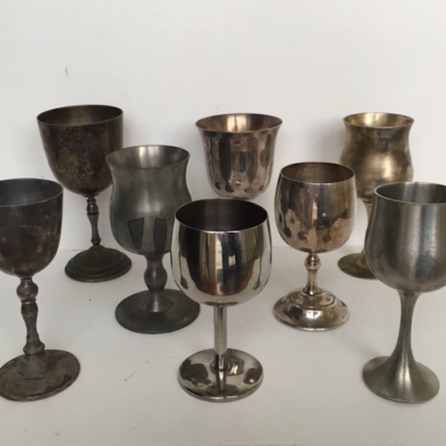 GOBLET, Silver or Pewter Assorted